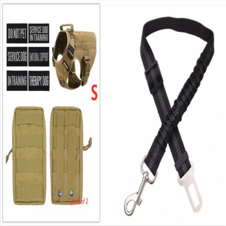 Tactical Dog Harness - Adjustable - Military Style