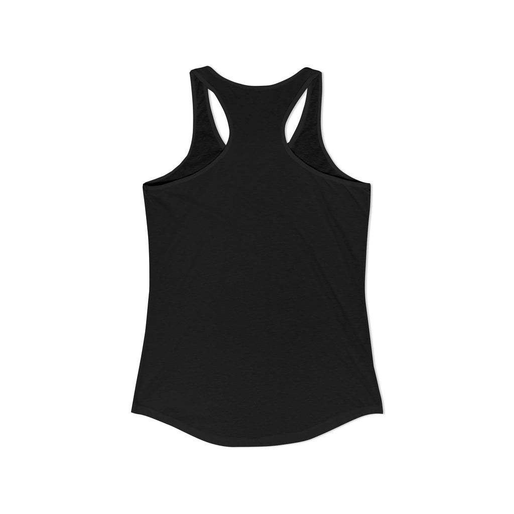 Fourth of July Orange Cat Racerback Tank — "Happy Birthday America" Red White Blue