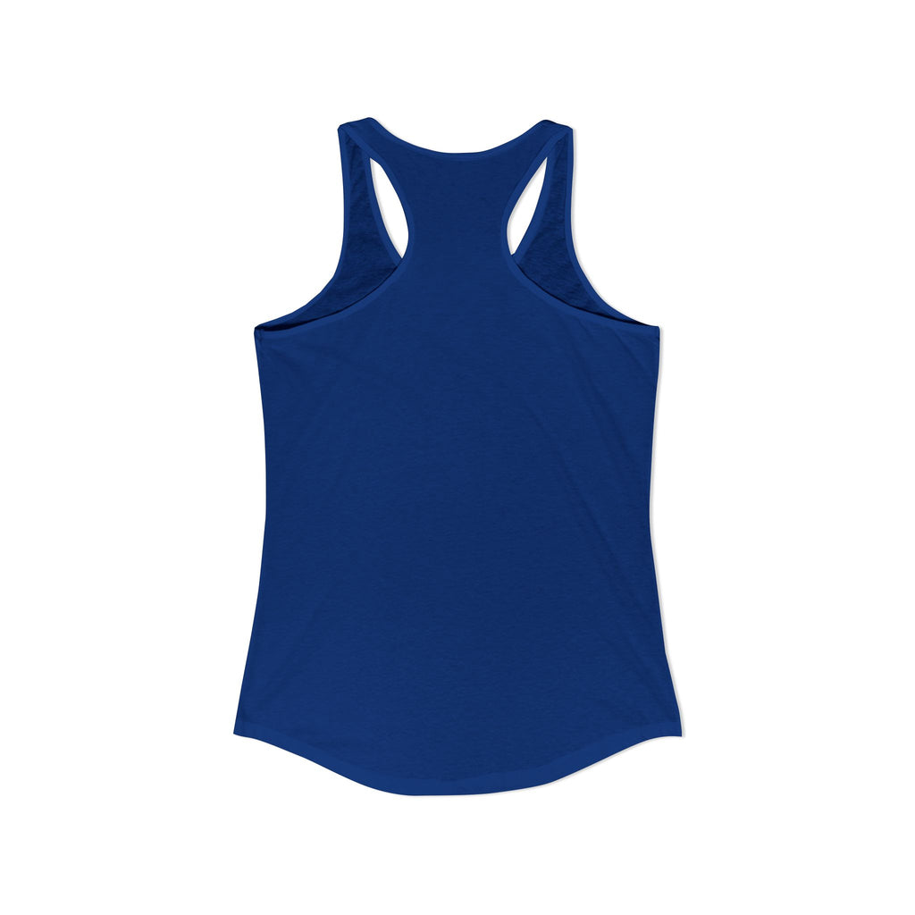 Fourth of July Orange Cat Racerback Tank — "Happy Birthday America" Red White Blue
