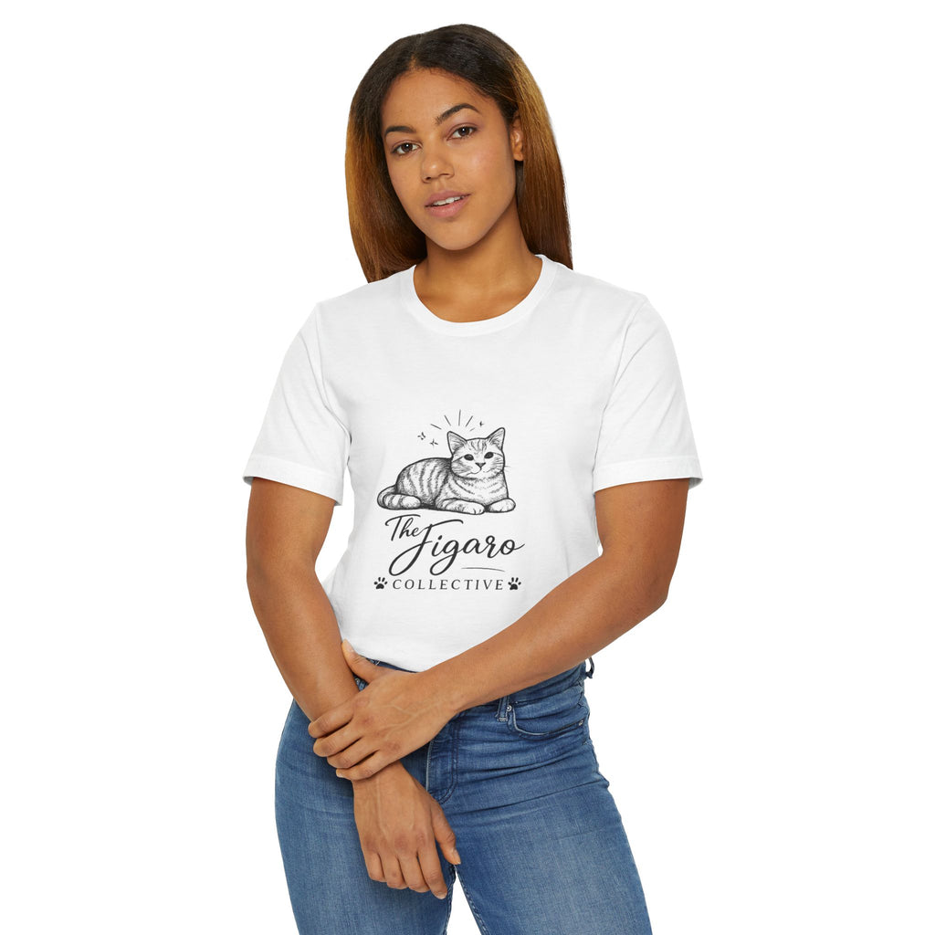 Figaro Collective Cat T-Shirt — Vintage Sketch Kitten Tee