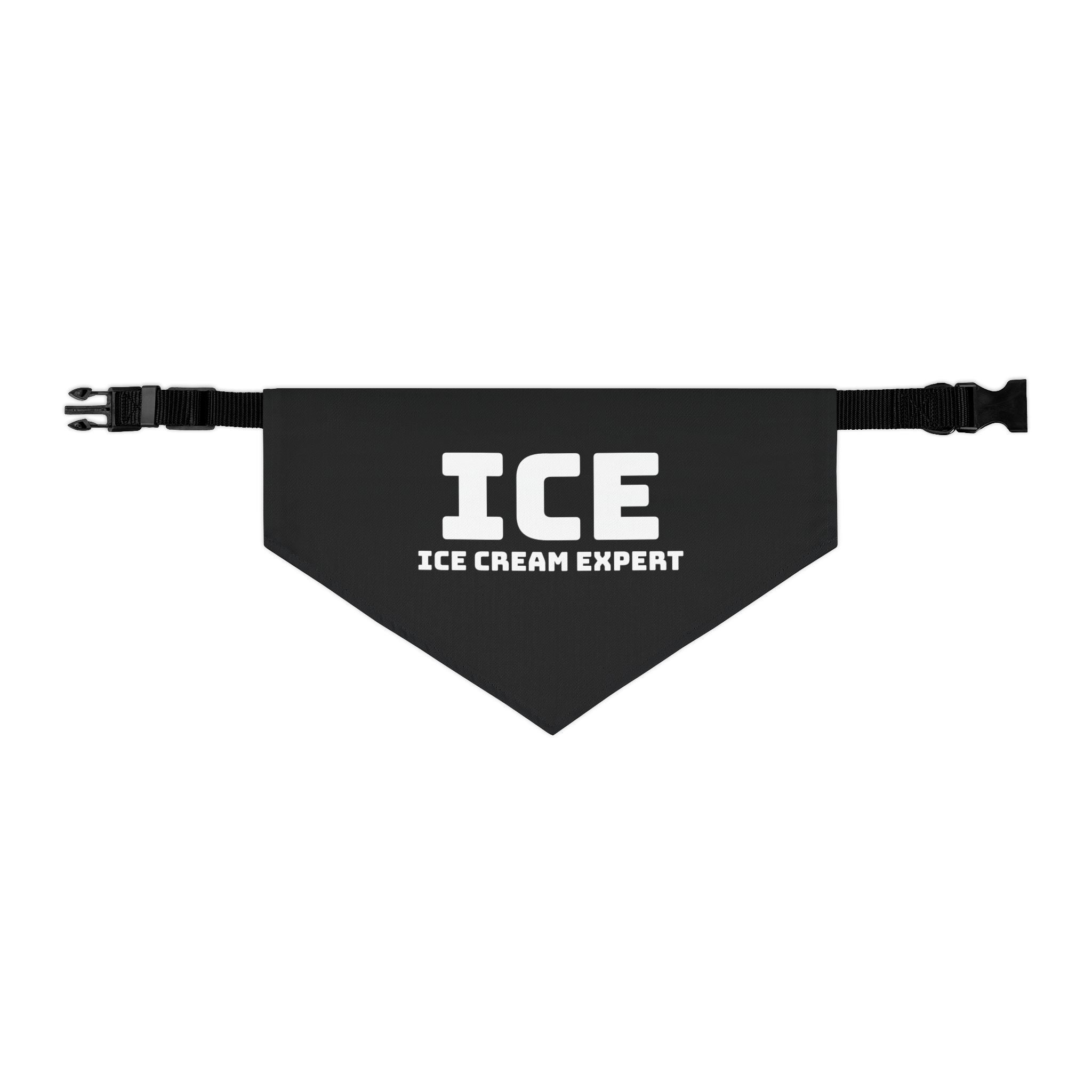 Pet Bandana Collar — "Ice Cream Expert" Political Satire Dog Bandana