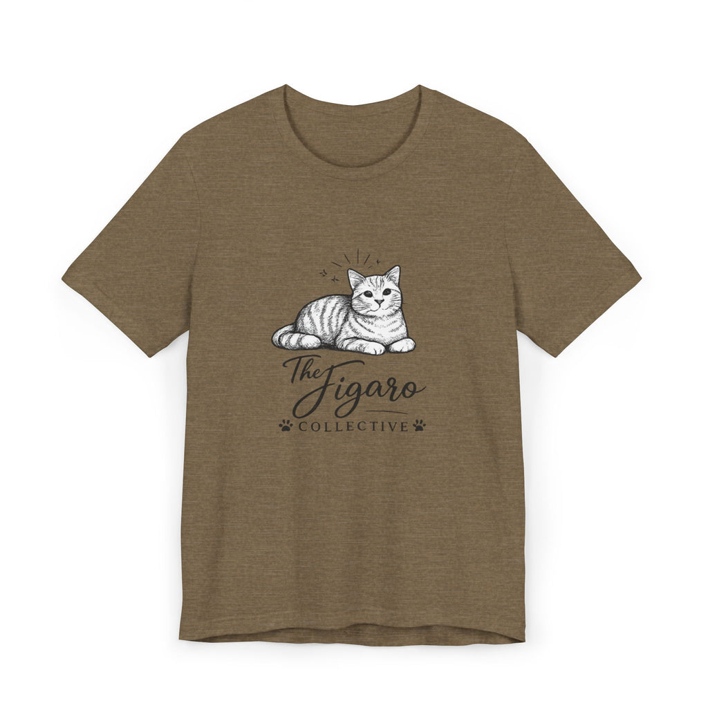 Figaro Collective Cat T-Shirt — Vintage Sketch Kitten Tee