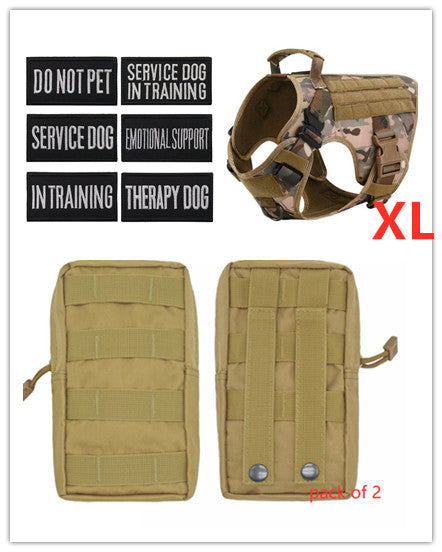 Tactical Dog Harness - Adjustable - Military Style
