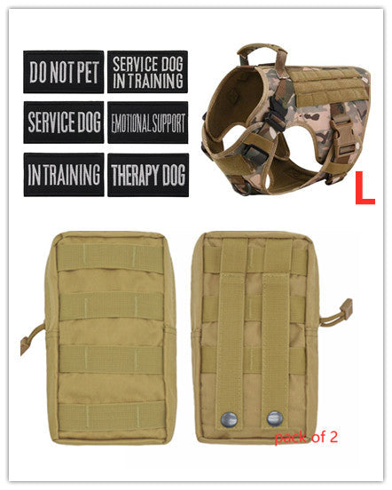 Tactical Dog Harness - Adjustable - Military Style