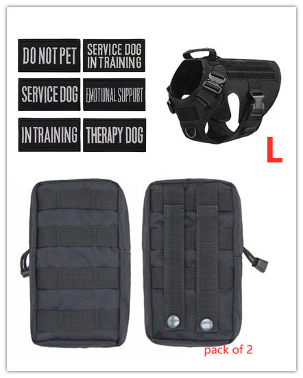 Tactical Dog Harness - Adjustable - Military Style