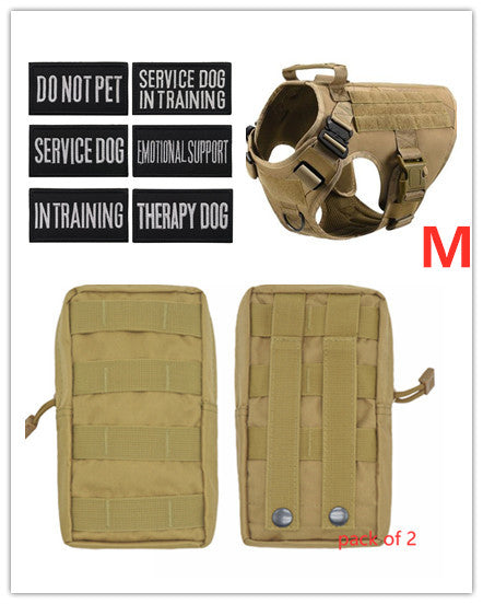 Tactical Dog Harness - Adjustable - Military Style