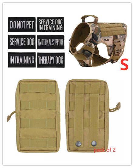 Tactical Dog Harness - Adjustable - Military Style
