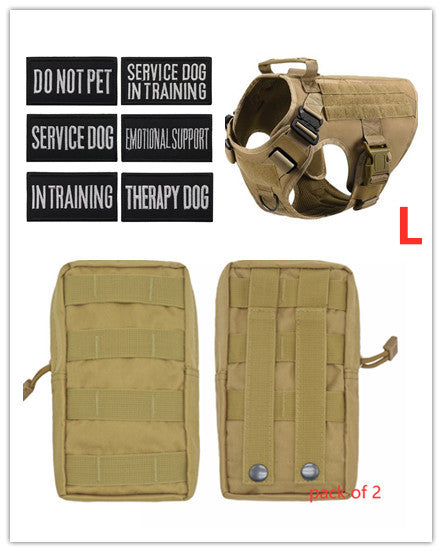 Tactical Dog Harness - Adjustable - Military Style