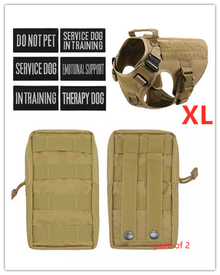Tactical Dog Harness - Adjustable - Military Style