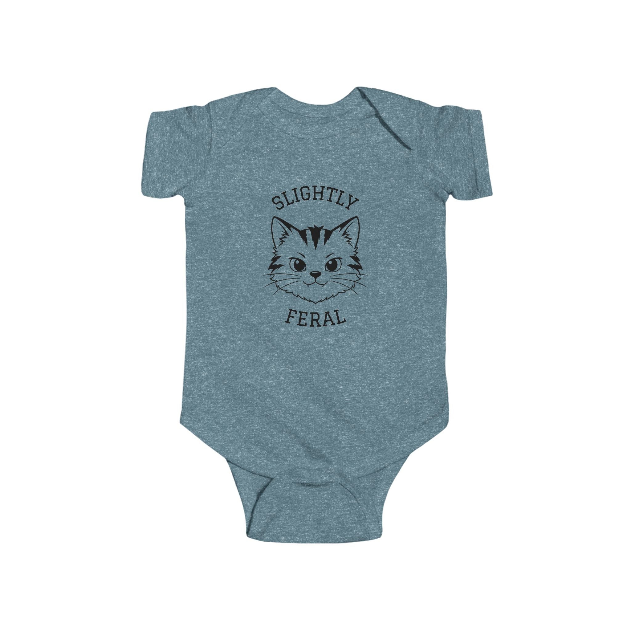 Slightly Feral Baby — Cute Cat Infant Onesie