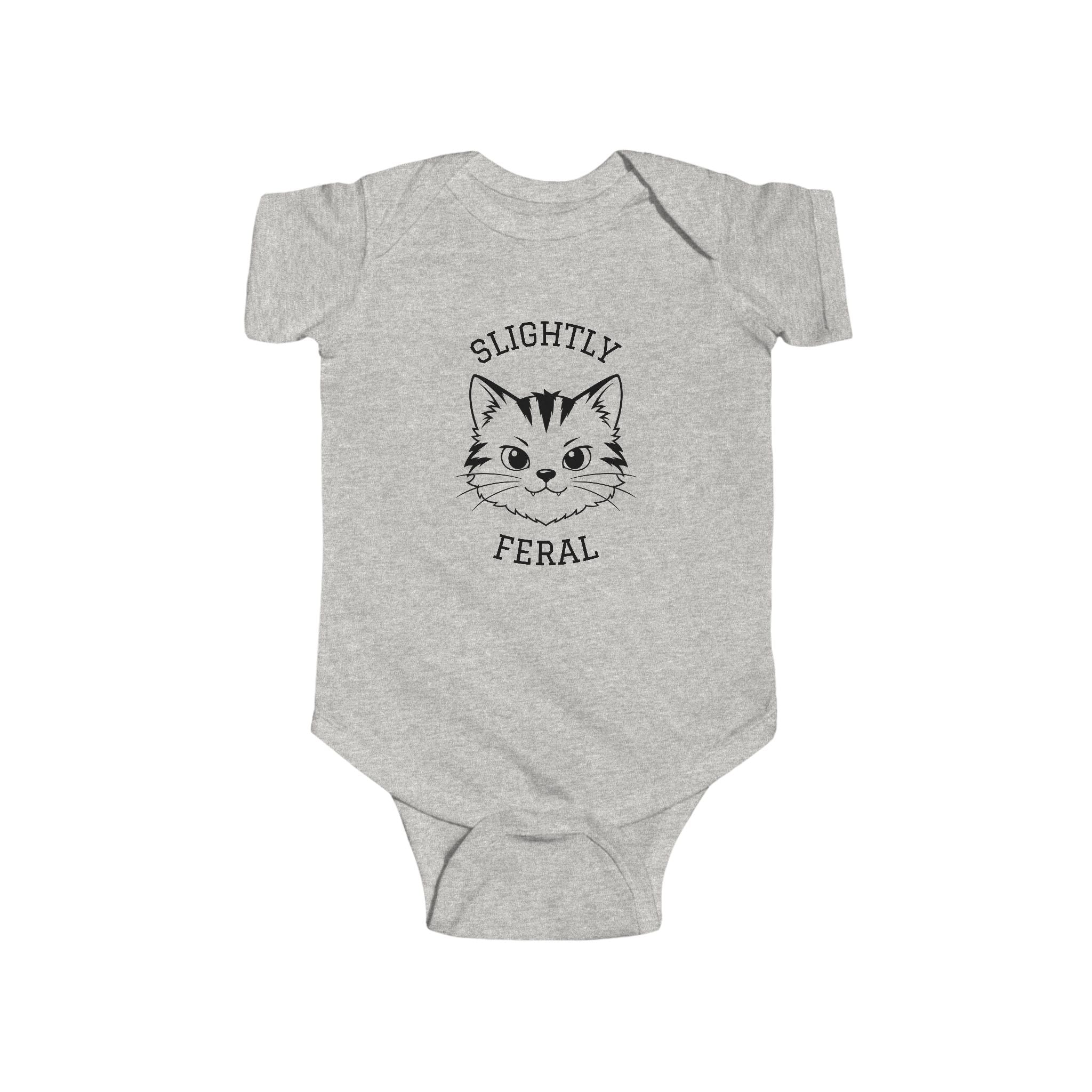 Slightly Feral Baby — Cute Cat Infant Onesie