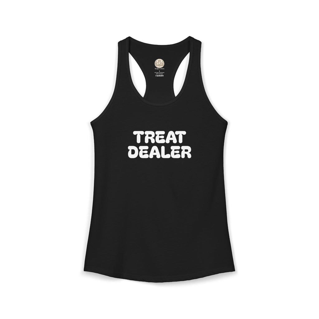 Treat Dealer Racerback Tank — "Treat Dealer" Pet Lover Tank Top for Dog & Cat Parents