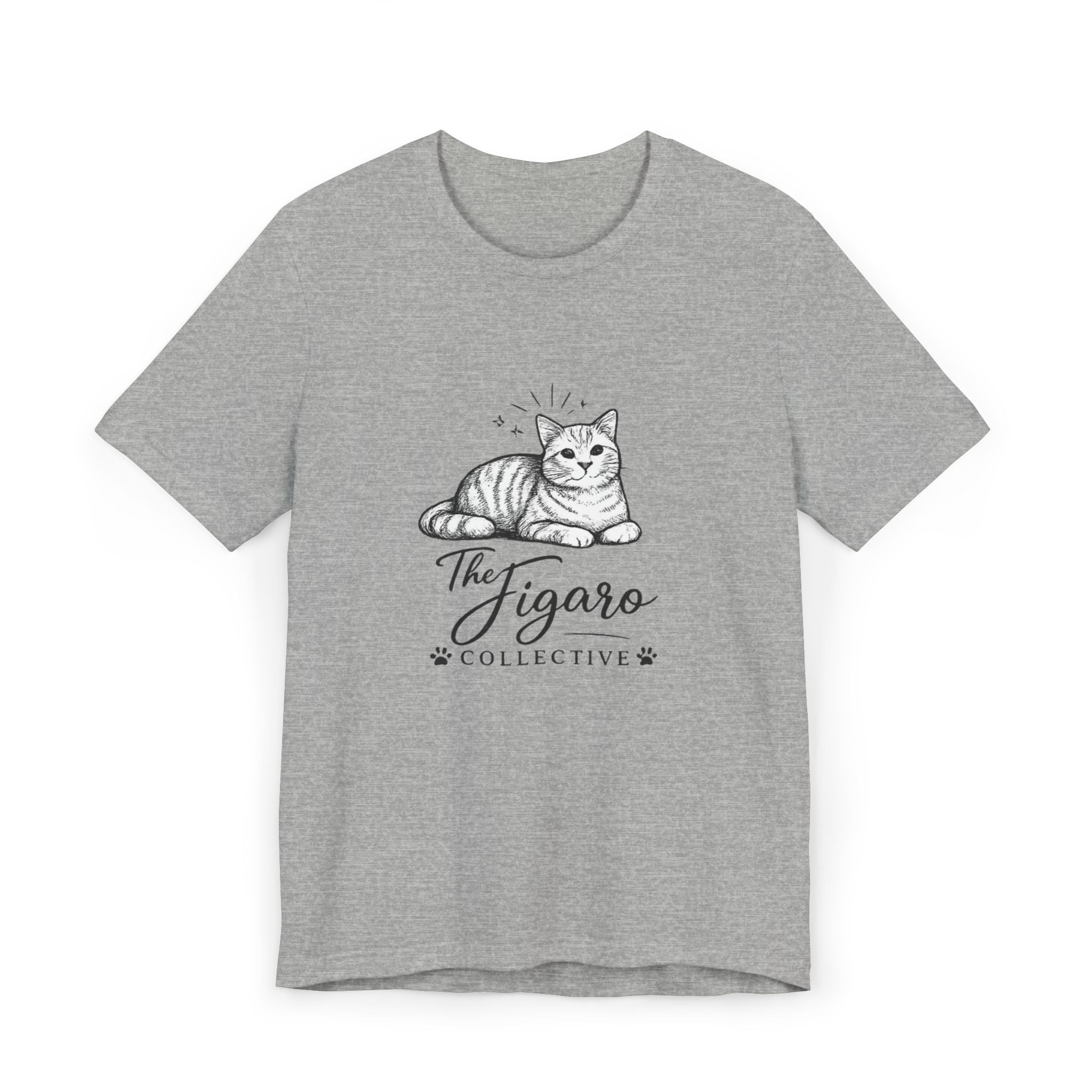 Figaro Collective Cat T-Shirt — Vintage Sketch Kitten Tee