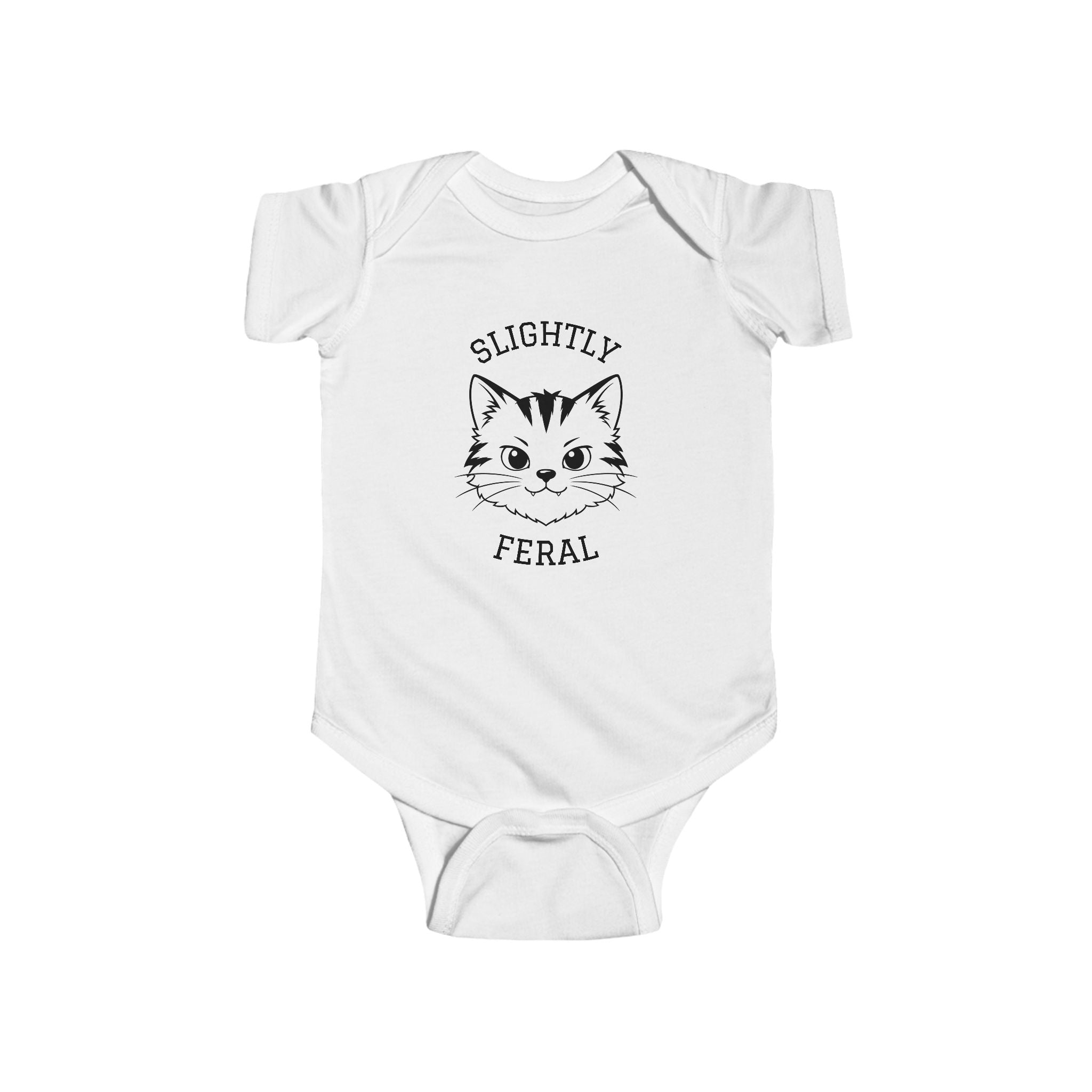 Slightly Feral Baby — Cute Cat Infant Onesie