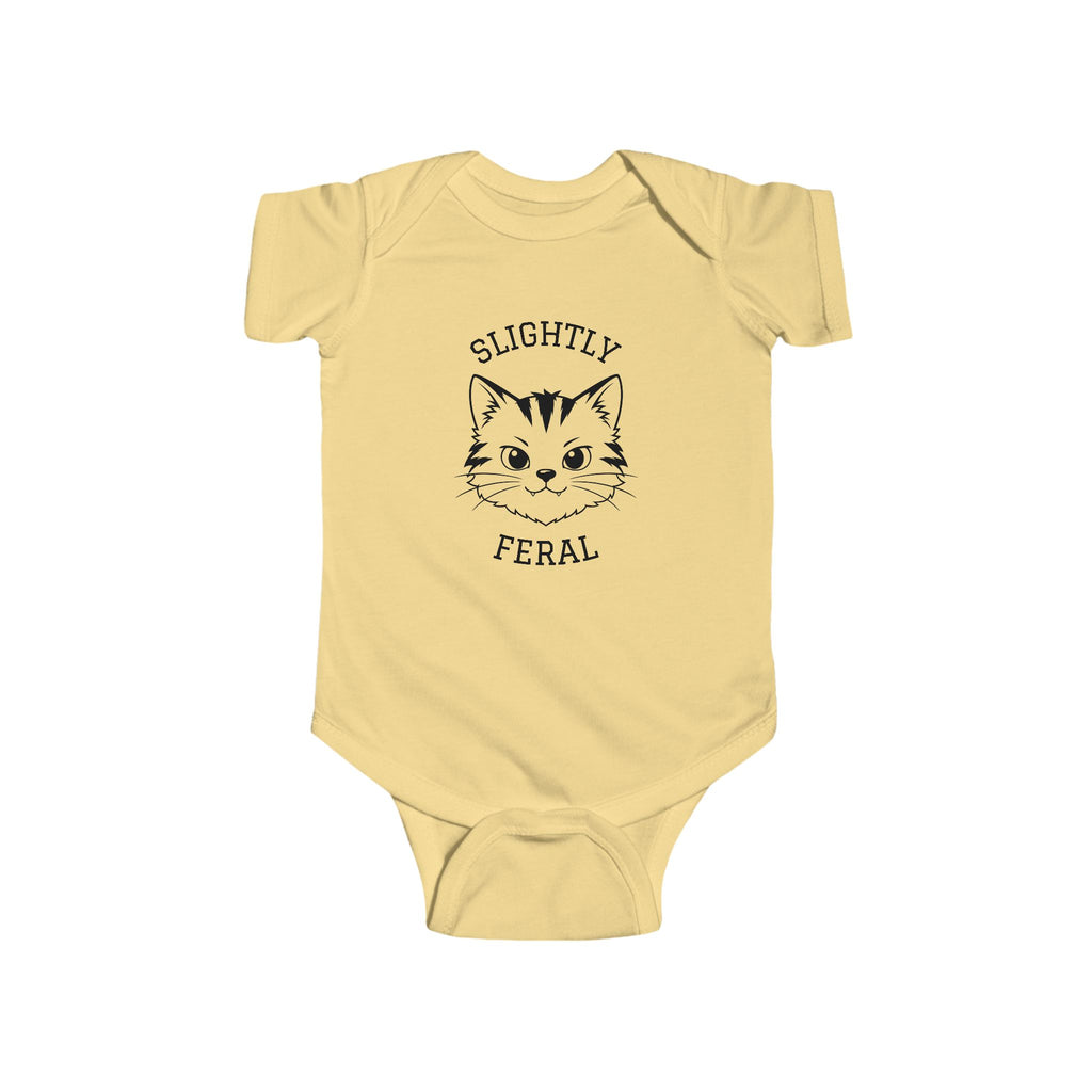 Slightly Feral Baby — Cute Cat Infant Onesie