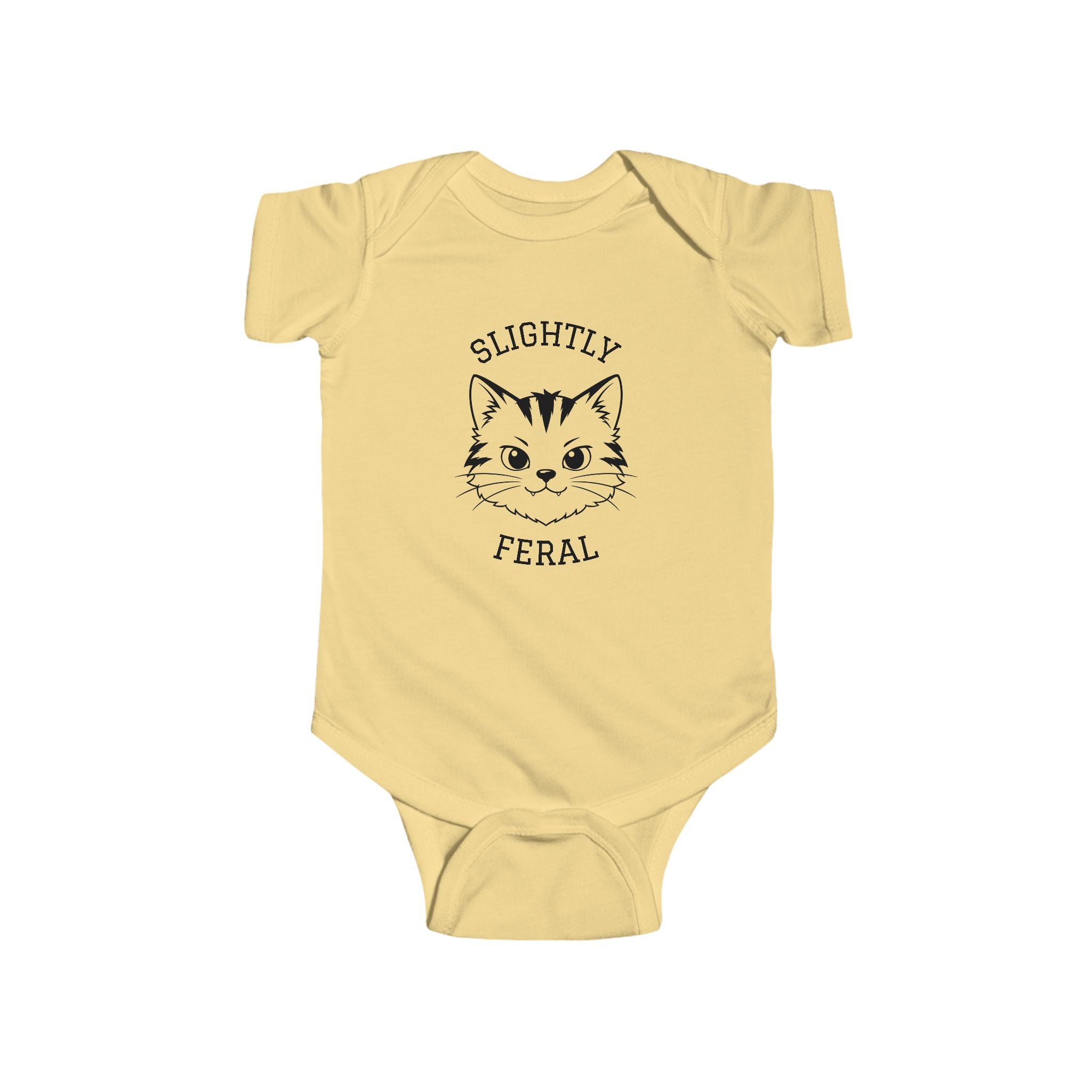 Slightly Feral Baby — Cute Cat Infant Onesie