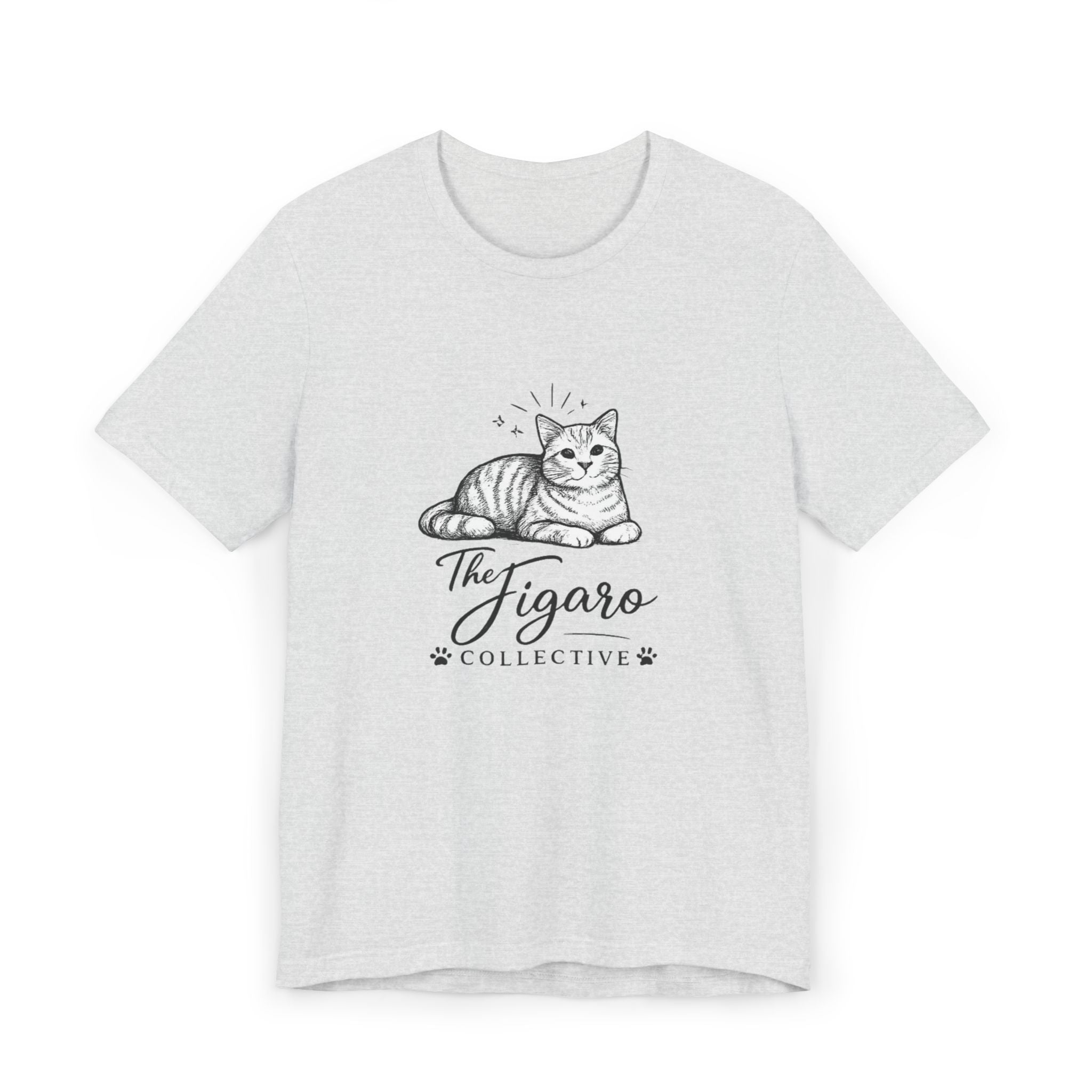 Figaro Collective Cat T-Shirt — Vintage Sketch Kitten Tee