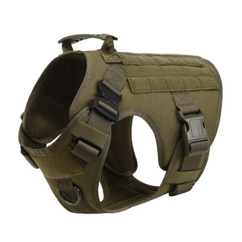 Tactical Dog Harness - Adjustable - Military Style