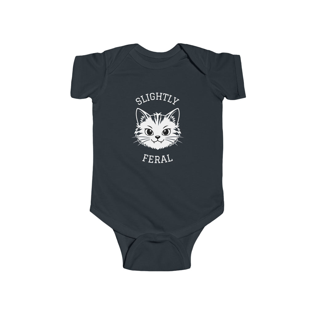 Slightly Feral Baby — Cute Cat Infant Onesie