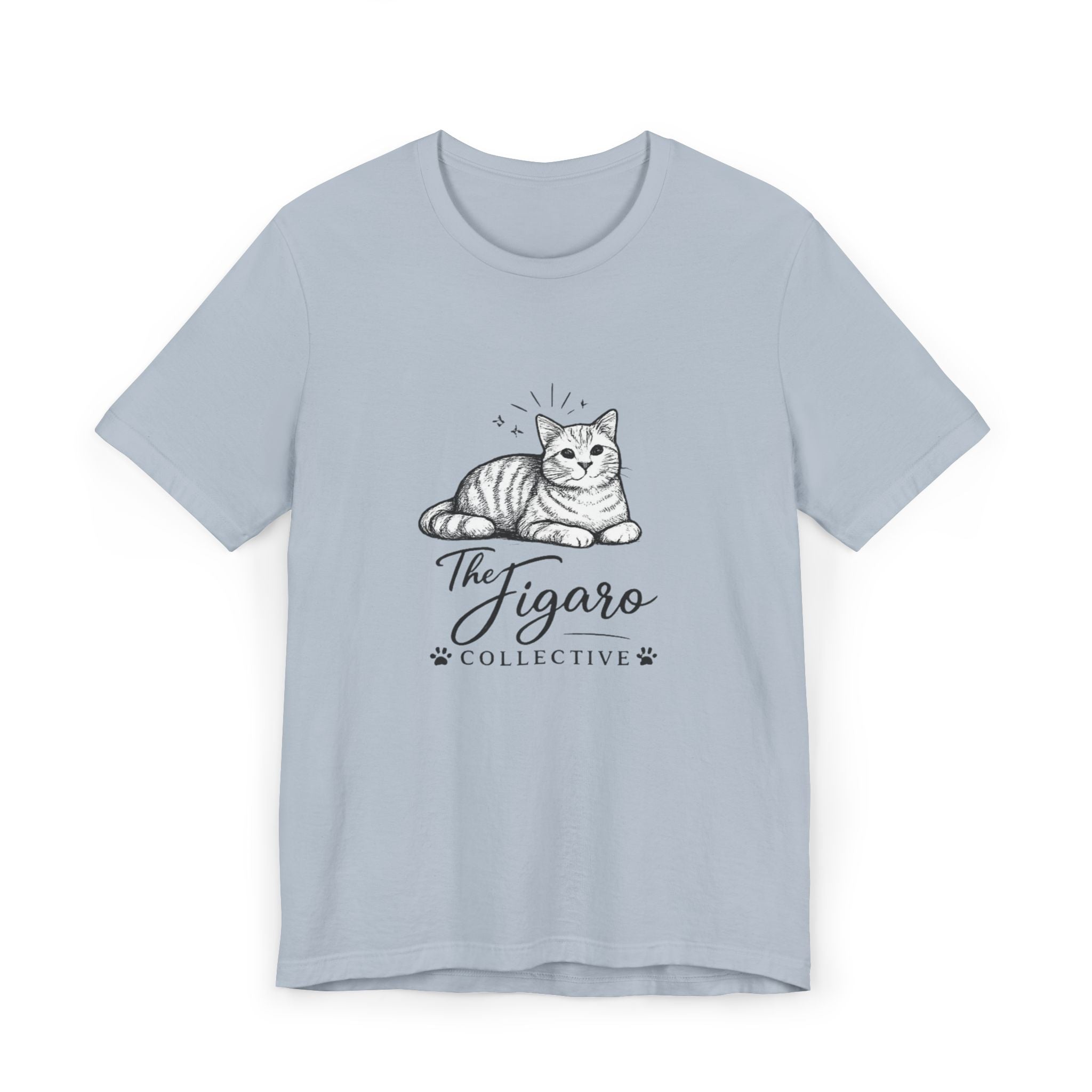 Figaro Collective Cat T-Shirt — Vintage Sketch Kitten Tee