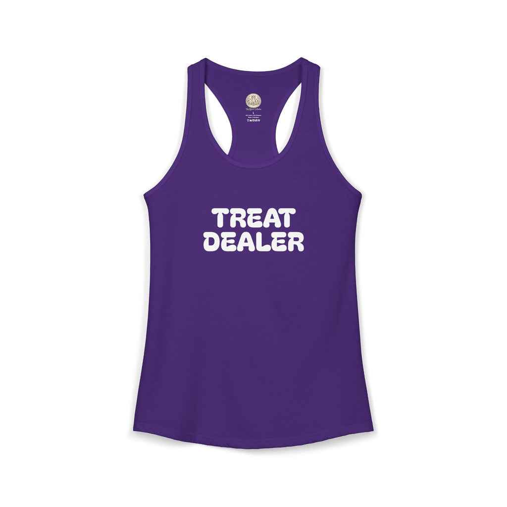 Treat Dealer Racerback Tank — "Treat Dealer" Pet Lover Tank Top for Dog & Cat Parents