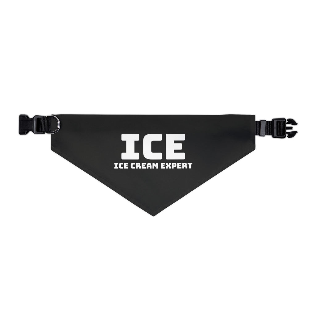 Pet Bandana Collar — "Ice Cream Expert" Political Satire Dog Bandana