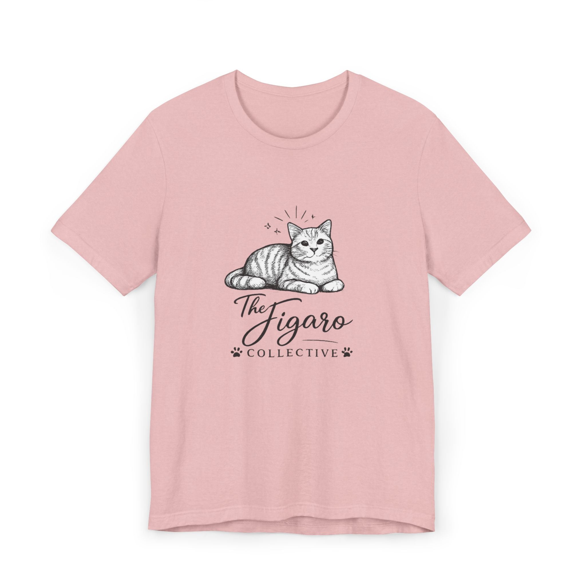 Figaro Collective Cat T-Shirt — Vintage Sketch Kitten Tee