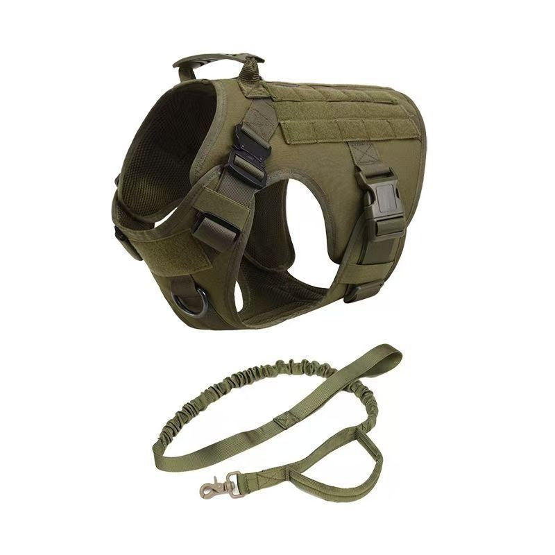 Tactical Dog Harness - Adjustable - Military Style
