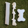 Natural Dog Toy Bundle for Cuddles, Fetch and Tugging - Small to Large Dogs Options